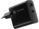 Natec Natec NUC-2145 Caricabatterie Per Dispositivi Mobili Nero Universale Ac Ricarica Rapida Indoor