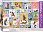 Puzzle Da 1000 Pezzi - Puzzle - Gatti Yoga + Set Di 3 Accessori Per Puzzle Deluxe