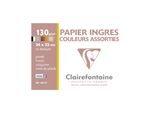Clairefontaine Busta Ingres Carta Pastello, 130 G/M², 24 X 32 Cm, 12 Fogli