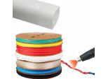 Rosfix Guaina Termorestringente Bianca 8 Mm 1 M – Autoestinguente | Rapporto Di Restringimento 2:1, Intervallo Di Temperatura Da -30 A 125 °C