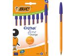 Set Di 8 Penne Blu Bic Linea Orange