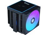 Itek ICY-6HATP Dissipatore Cpu Ibrido 250W, 2 Ventole 12Cm Argb, Nero