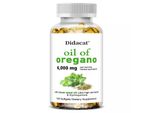 Olio Di Origano 6000Mg (120 Capsule) Integratore Alimentare, Olio Di Semi Neri, Salute Dell'apparato Digerente, Sistema Immunitario, Digestione, Stomaco