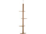 Fortuna Lai Tiragraffi Regolabile In Altezza Albero Tiragraffi Per Gatti Albero Giochi Marrone Chiaro 43X27X228-260 Cm Per Giocare E Rilassarsi Attivamente