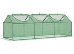 Serra Fortuna Lai Con Finestra, Serra In Pe 180X60X60 Cm, Serra Per Pomodori E Semenzaio In Verde Per Giardino E Balcone