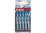Lama Per Seghetto Alternativo T 127 D Lunghezza Totale 100 Mm Denti 3 Mm Hss 5 Pz/Card Bosch