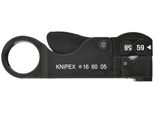 Spelacavi Knipex Per Cavi Coassiali 16 60 05 Sb Per Cavi Tipo Rg 58, Rg 59 + Rg 62, Lunghezza: 105 Mm, Peso: 73 G (16