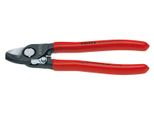 Knipex 95 21 165 Cesoie Per Cavi Con Molla Di Apertura Con Rivestimento In Plastica Brunito 165 Mm