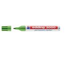 Edding 4-3000011 3000 Marcatore Permanente - Ricaricabile, 1,5 - 3 Mm, Verde Chiaro