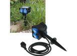 Presa Da Giardino Chilitec Con Puntale A Terra, 4 Vie IP44, Cavo Da 1,4 M
