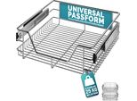 Casaria® 2X Cestello Estraibile Sottolavello 50Cm 25Kg Cassetto Telescopico Metallo Guide Scorrevoli Cucina Cestelli Cucina Cassetti Estraibili