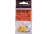 Presa Piatta Manicotto A Crimpare Parzialmente Isolato Sezione: 4,0 - 6,0 Mm², Dimensione Spina: 6,3 X 0,8 Mm, Giallo (Dresselhaus) Venduto Solo In Confezioni Da 5, Prezzo Per Confezione