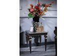 Casa Padrino Tavolino Barocco Blu / Oro / Nero 59 X 59 X H. 60 Cm - Mobili Barocchi