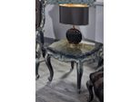 Casa Padrino Tavolino Barocco Nero / Verde / Oro 65 X 65 X H. 55 Cm - Mobili Barocchi