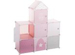 Scatole Per Bambini "Castle"" - Rosa 96 × 109 Cm - Atmosphera CréAteur D'intéRieur"