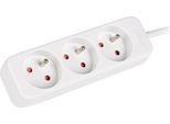 Lanberg PS0-03E-0150-W Prolunga Di Alimentazione 1,5 M 3 Prese Ca Per Interni Bianco