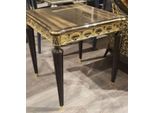 Casa Padrino Tavolino Barocco Nero / Oro 65 X 65 X H. 60 Cm - Magnifico Tavolino In Legno Massiccio - Qualità