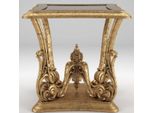 Casa Padrino Tavolino Barocco Oro Antico 70 X 70 X H. 70 Cm - Magnifico Tavolo In Stile Barocco - Mobili Da Salotto Barocchi