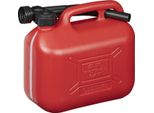Tanica Per Carburante 5L In Plastica Rossa Omologata Onu