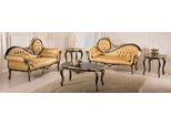 Casa Padrino Set Da Salotto Barocco Oro/Nero - 2 Divani & 1 Tavolino & 2 Tavolini - Mobili Da Salotto In Stile Barocco - Nobili Mobili Barocchi