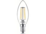 Philips Led Candela A Filamento 4,3W = 40W E14 Chiaro 470Lm Bianco Caldo 2700K