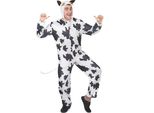 Costume Divertente Da Mucca In Bianco E Nero - Taglia Unica (42)
