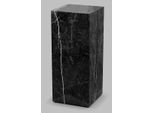 Casa Padrino Tavolino In Marmo Nero 30 X 30 X H. 70 Cm - Colonna Decorativa In Marmo - Mobili Da Salotto In Marmo