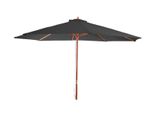 Ombrellone Florida, Ombrellone Da Giardino, Ø 3,5M Poliestere/Legno 7Kg ~ Antracite