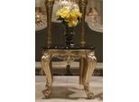 Casa Padrino Tavolino Barocco Marrone Scuro/Oro - Magnifico Tavolo Artigianale In Stile Barocco - Mobili Da Salotto Barocchi