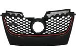 Griglia Radiatore Per Vw Golf 5 V 2003-2007 Rosso Gti Design Griglia A Nido D'ape Senza Emblema