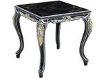 Casa Padrino - Tavolino Barocco Nero/Oro - Tavolino Fatto A Mano In Stile Barocco - Mobili Da Salotto Barocchi - Nobile E Magnifico