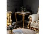 Casa Padrino - Tavolino Barocco Crema/Beige/Oro - Tavolino Fatto A Mano In Stile Barocco - Mobili Da Salotto Barocchi - Nobile & Magnifico
