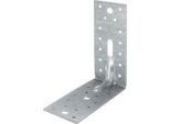 Alberts 824884 Connettore Angolare Pesante Con Perlina - Zincato - Nero - Plastificato - 90 X 90 X 65 Mm, Set Da 25