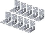 Alberts 820015 Connettore Angolare Per Impieghi Gravosi, Acciaio Inox, 150 X 150 X 65 Mm, Set Da 10