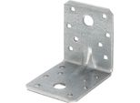 Alberts 820046 Connettore Angolare Per Carichi Pesanti, Zincato Sendzimir, 70 X 70 X 55 Mm, Set Da 50