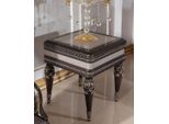Casa Padrino - Tavolino Barocco Grigio / Marrone Scuro / Oro - Sontuoso Tavolino In Legno Massiccio In Stile Barocco - Mobili Da Salotto Barocchi - Nobile & Magnifico