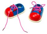 Kit Didattico Per Imparare Ad Allacciare I Lacci Delle Scarpe, 2 Pezzi.