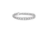 Bracciali Bracciale A Catena Breil Collezione Argento Logomania - Uomo