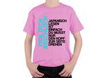 La Lettura Del Giapponese È Facile Devi Solo Leggere Il Giapponese Regalo Manga Maglietta Unisex Per Bambini, Rosa, 104
