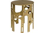 Casa Padrino Tavolino Di Design Bronzo Ø 50 X H. 60 Cm - Tavolo Rotondo In Alluminio - Mobili Soggiorno - Mobili - Mobili Di Design - Mobili - Mobili Di Design