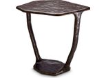 Casa Padrino Tavolino Di Design Bronzo 48 X 46 X H. 50 Cm - Tavolo In Alluminio - Mobili Da Soggiorno - Mobili - Arredamento - Arredamento Per Il Soggiorno