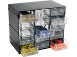 Artplast Cassettiere Con 15 Cassetti 22,8X14X19 Cm Cassettiera Nero Nero Taglia Unica