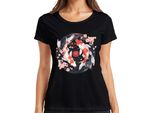Koi Carp Sakura Japanese Fish Zen Cherry Blossoms Yinyang 鯉 Maglietta Da Donna, Nero, M