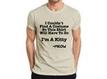 Non Sono Riuscito A Trovare Un Costume Sono Un Gattino Halloween Katze Lustig Herren Maglietta, Natur, L