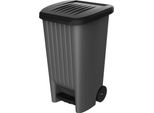 Eda 010644 G.Ant/No Cestino Per Rifiuti Eda, 100 Litri, Plastica, Antracite