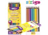 Strigo Matite Colorate Metallizzate + Temperino 12 Pezzi