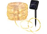 Swanew Luce Solare A Corda Led Luce A Corda Per Esterni Luci Fiabesche Bianco Caldo 10M