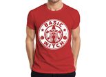 Basic Witch Strega Di Halloween Zucca Regalo Donna Divertente Maglietta Uomo, Rosso, 3XL
