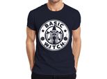 Basic Witch Strega Di Halloween Zucca Regalo Donna Divertente Maglietta Uomo Cool, Navy, M