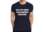 Questo è Il Mio Costume Di Halloween Divertente Detto Travestimento Spaventoso Maglietta Da Uomo, Navy, 3XL
